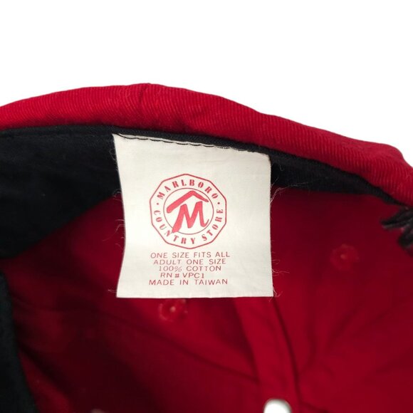 Marlboro Country Store Patch Logo Strapback Cap Trucker Baseball Embroidered Hat - Picture 8 of 14